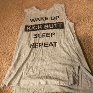 Wake up, kick butt, sleep, repeat tank